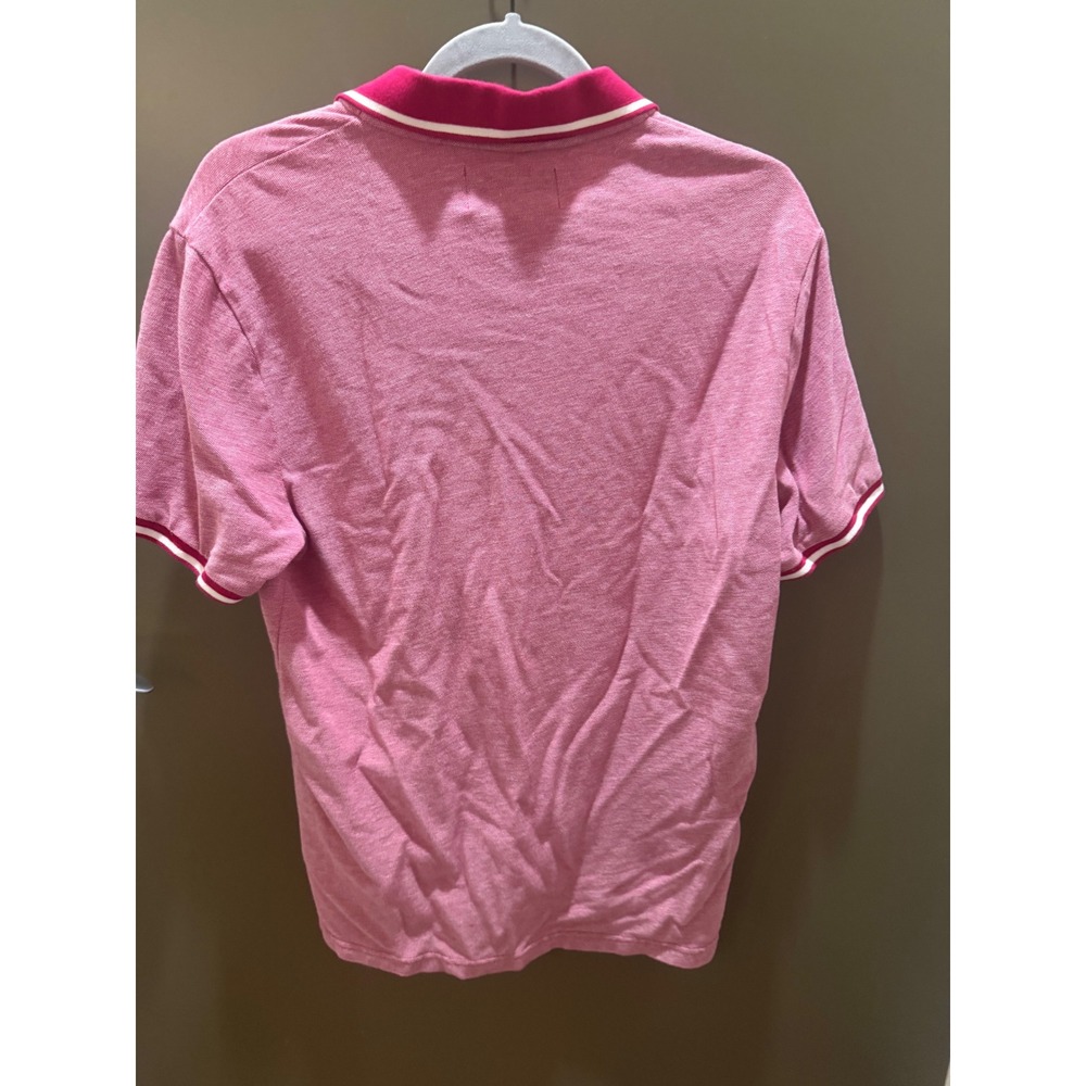 Original Penguin Mens Pink Heathered Short Sleeve Polo Shirt Munsingwear Size M - Picture 4 of 6
